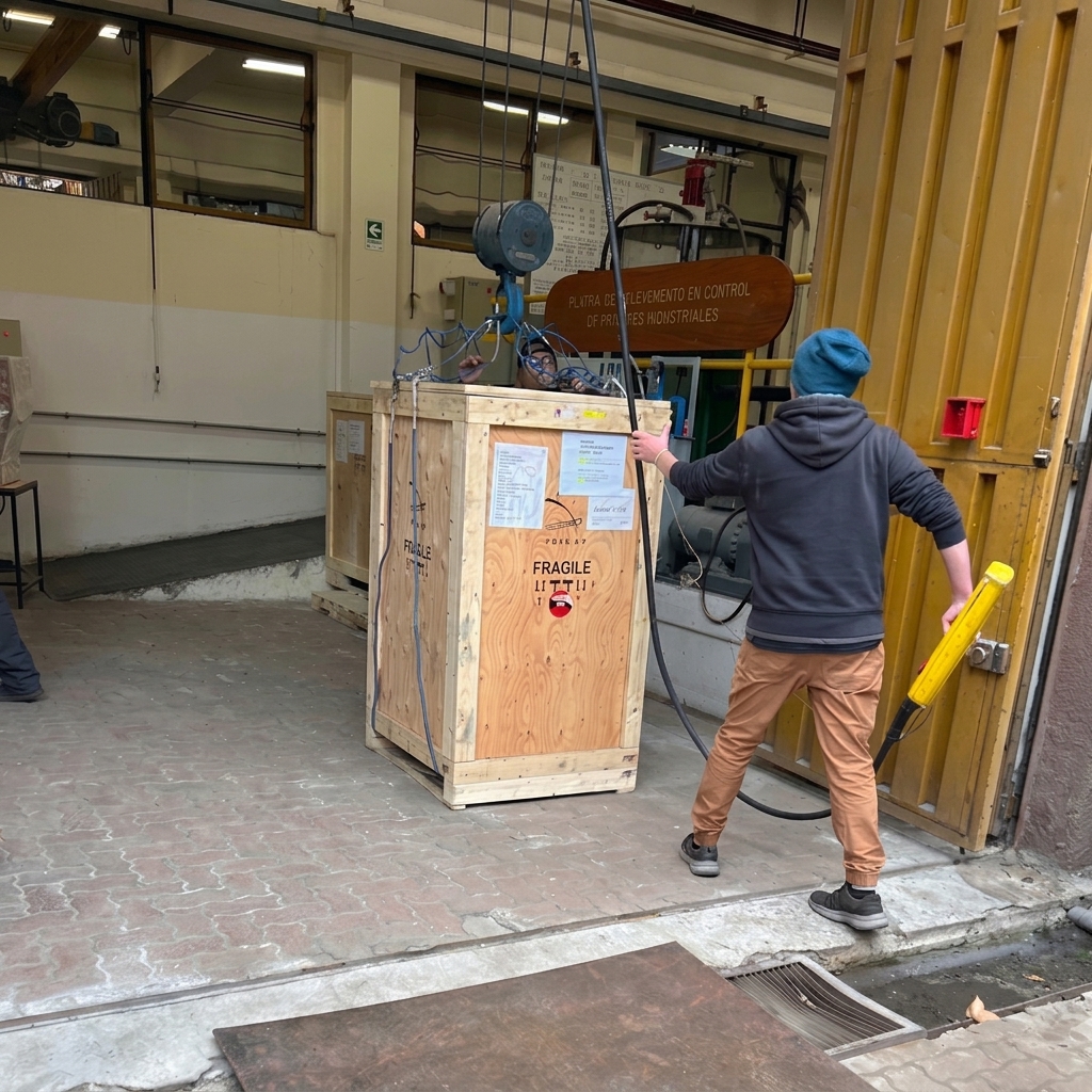 Personal de Logi Trade en operación