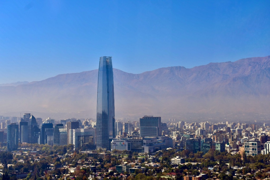Santiago Skyline Background